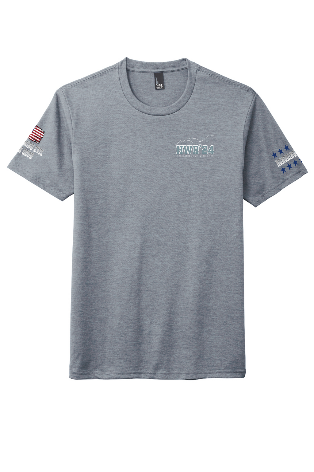 2024 Short Sleeve Tri-Blend T-Shirt - "Flint Blue Heather"