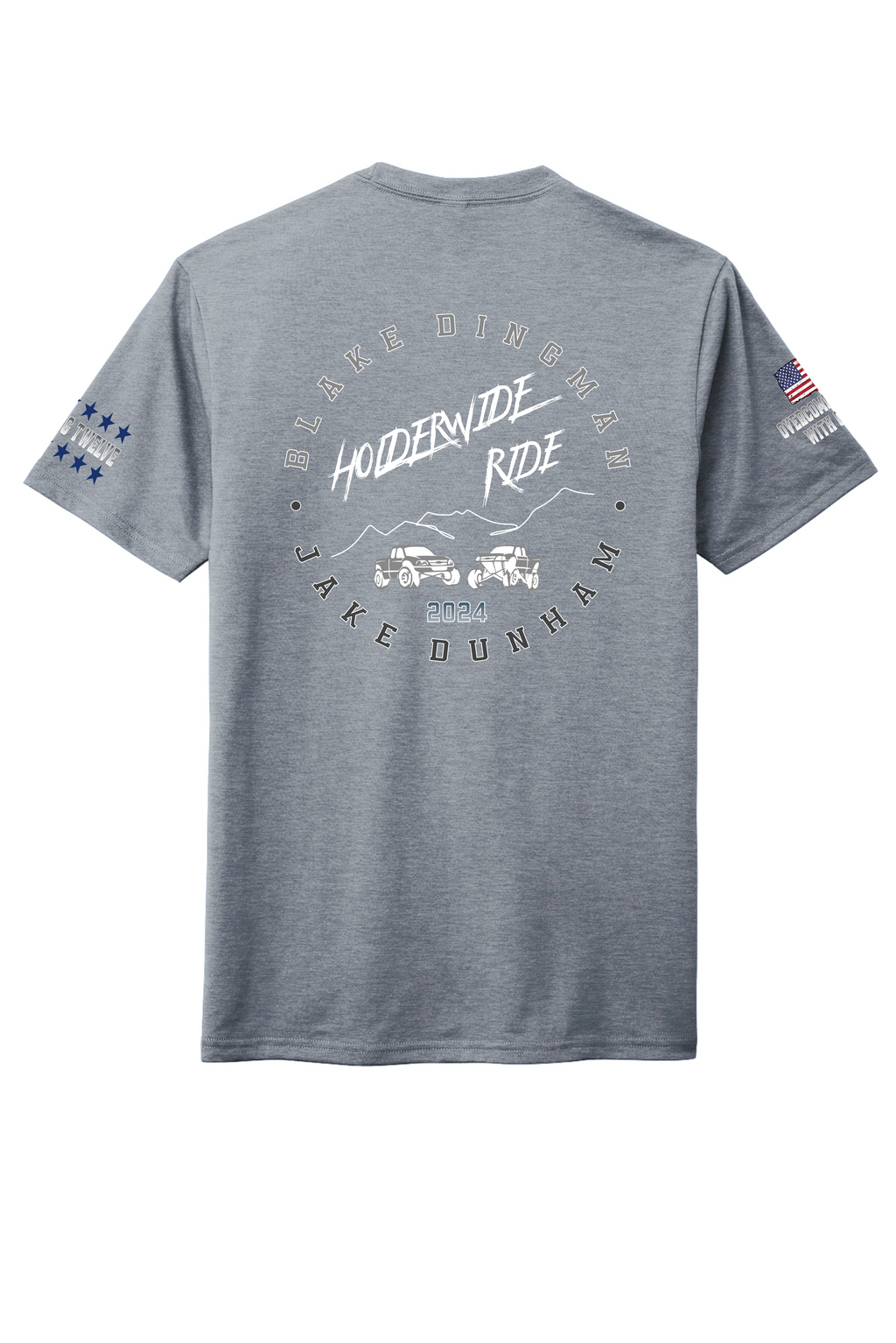 2024 Short Sleeve Tri-Blend T-Shirt - "Flint Blue Heather"