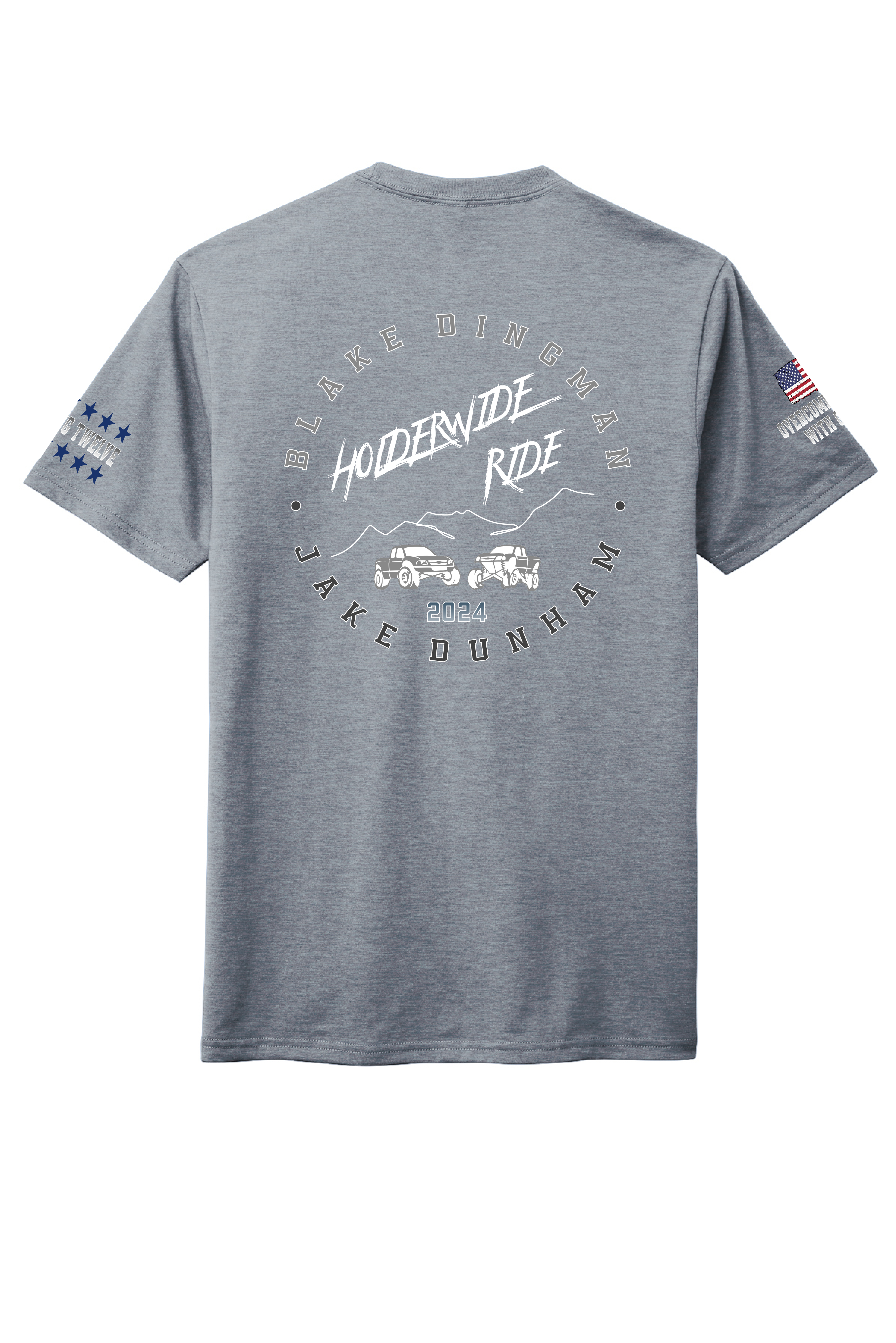 2024 Short Sleeve Tri-Blend T-Shirt - "Flint Blue Heather"