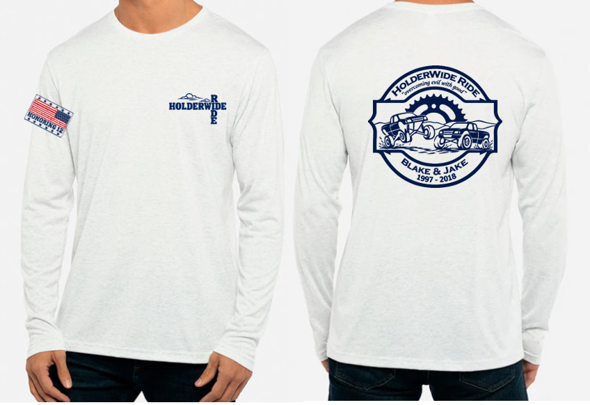 Unisex Tri-Blend Long Sleeve T-Shirt "White Heather"