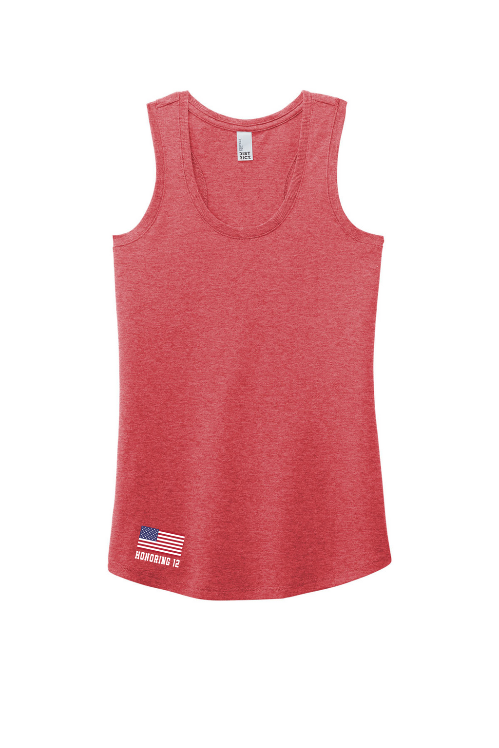 2024 Ladies Tri Blend Racerback Tank "Red Frost"
