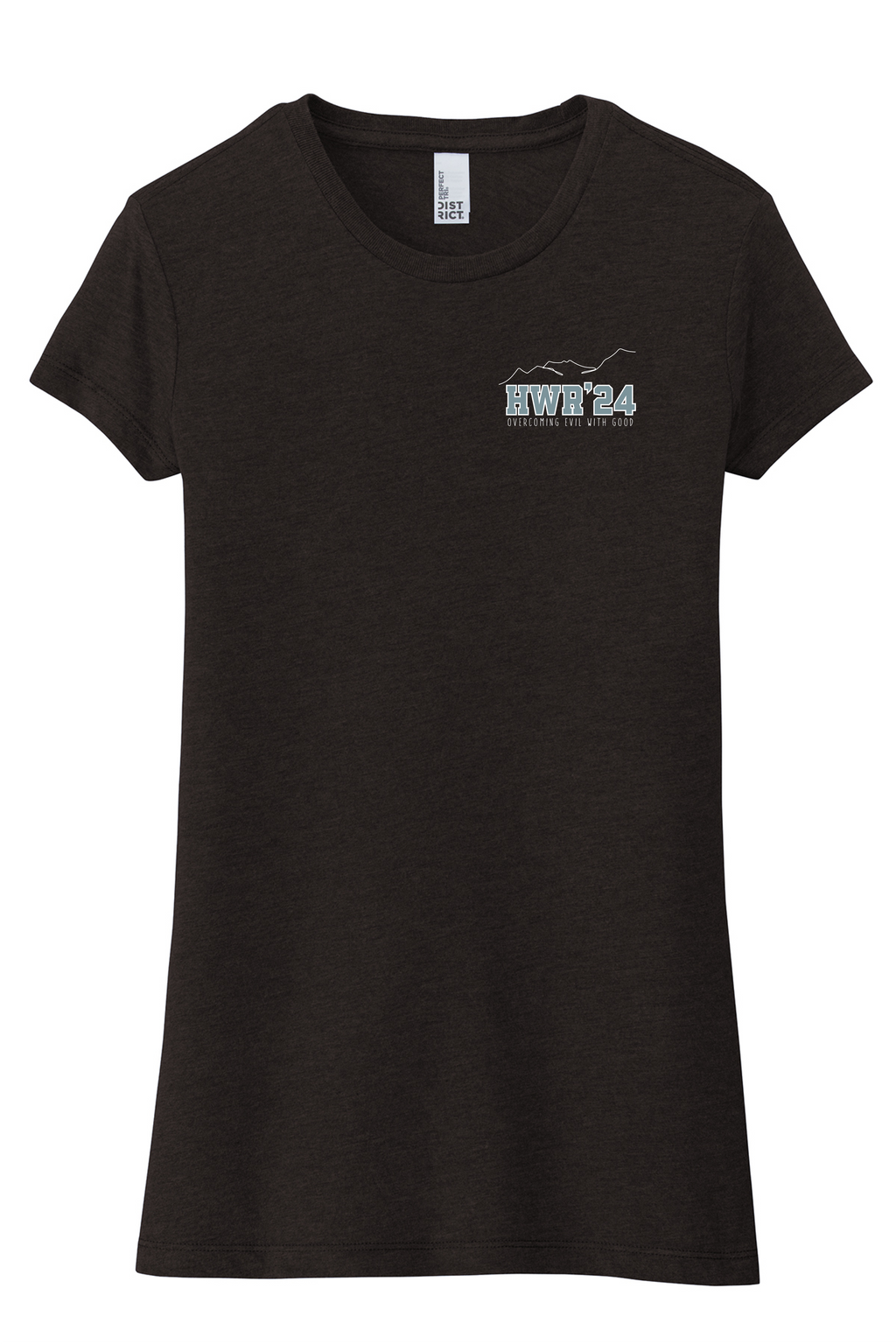 2024 Ladies Tri Blend Fitted Tee "Black Frost"