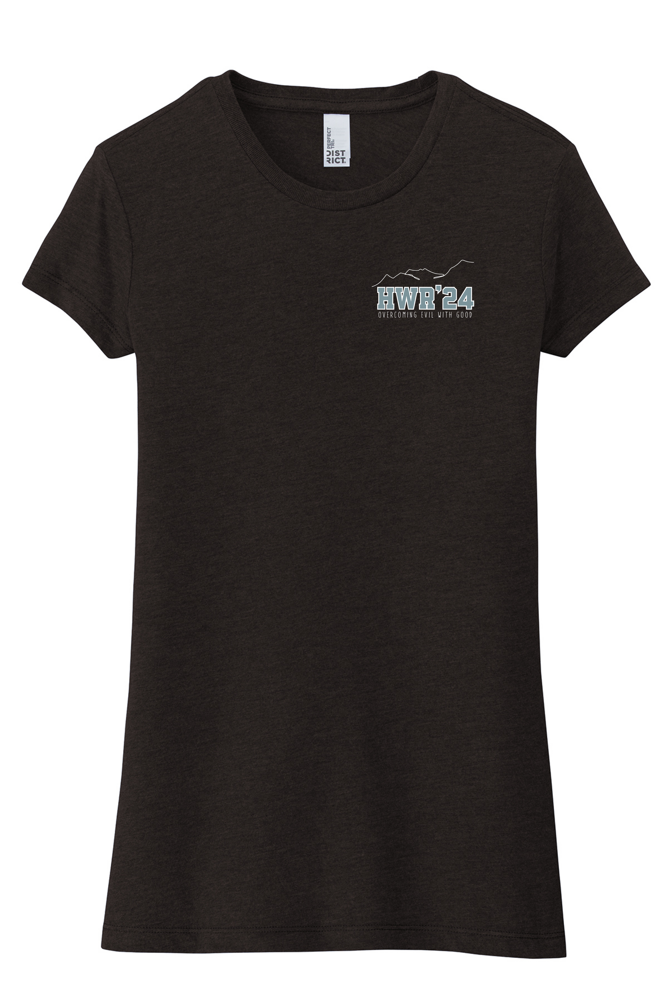2024 Ladies Tri Blend Fitted Tee "Black Frost"