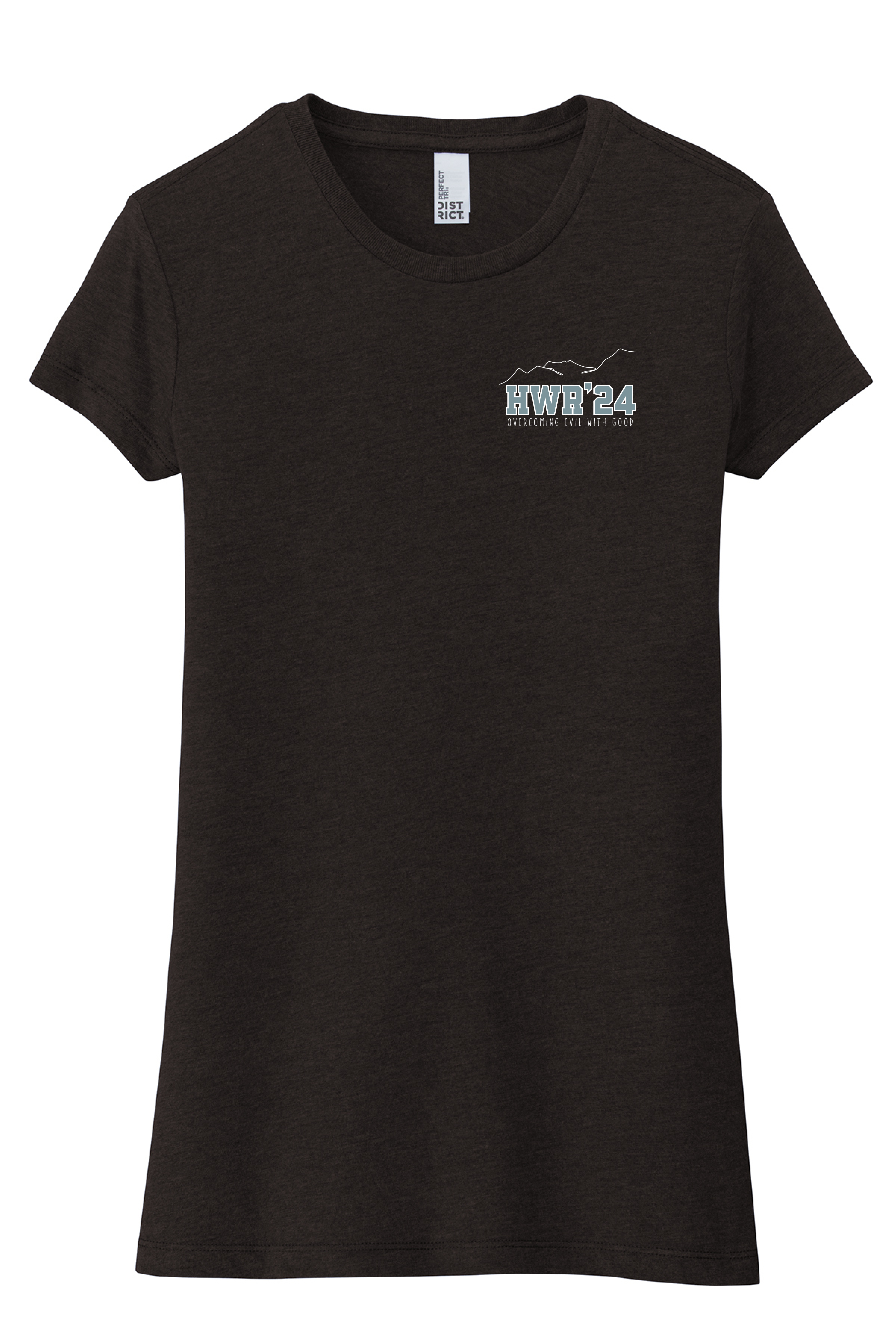 2024 Ladies Tri Blend Fitted Tee "Black Frost"