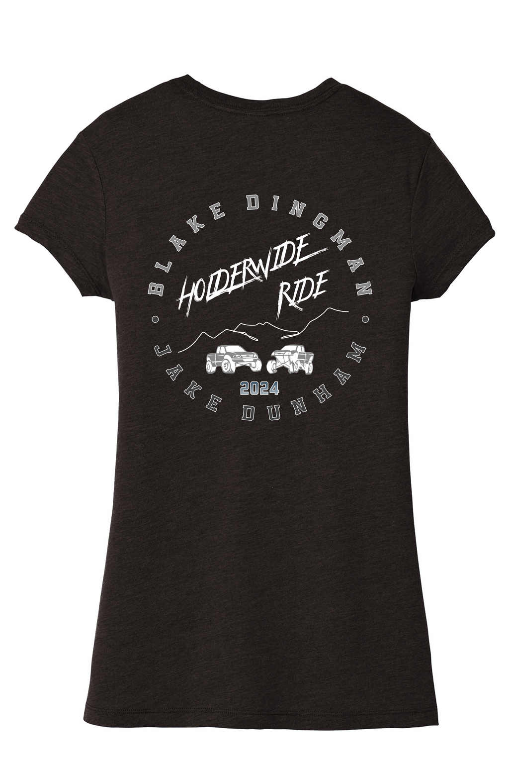 2024 Ladies Tri Blend Fitted Tee "Black Frost"