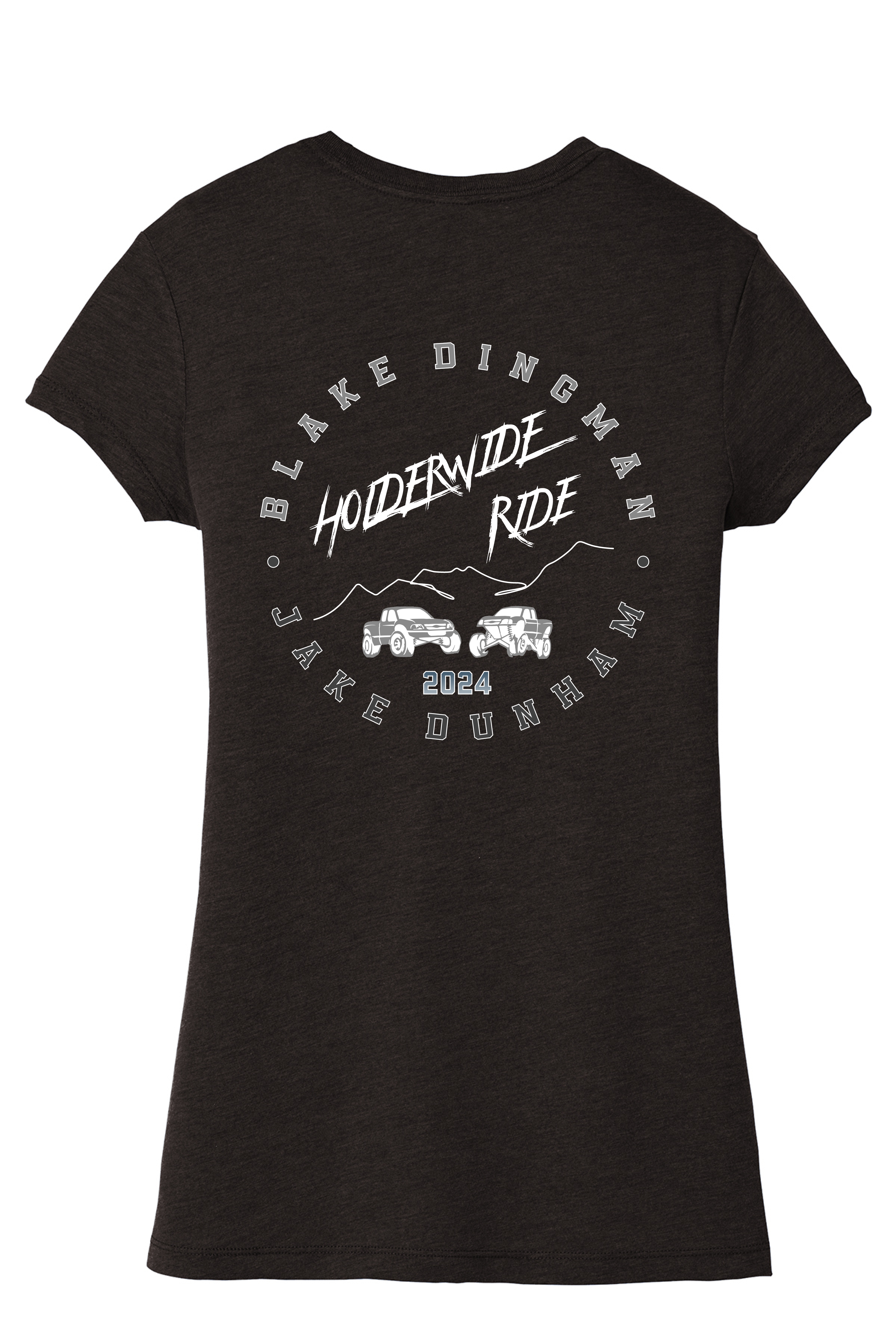 2024 Ladies Tri Blend Fitted Tee "Black Frost"