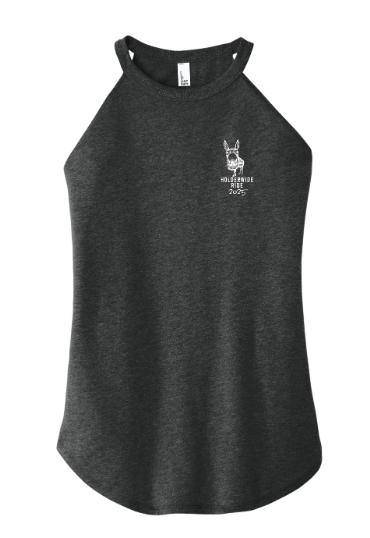 Tri-Blend Ladies Rocker Tank " Black Frost"